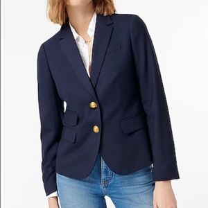 J Crew Navy Schoolboy Wool Blazer